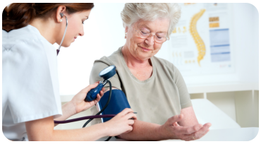 caregiver hugging patient